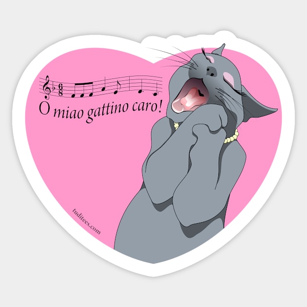 Soprano cat Sticker by michikittens